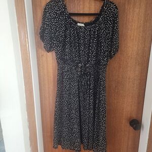 Black and White Polka Dot Dress